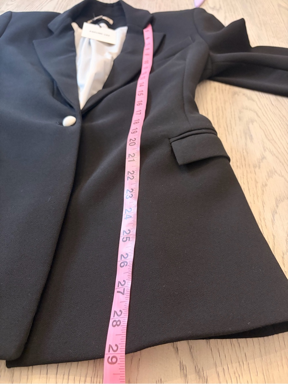NWT LOLA JACKET In Black With Ruched Back Size 6US - Picture 13 of 13